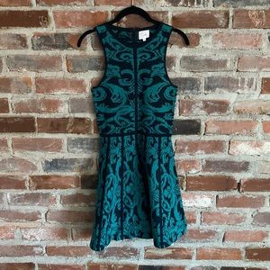Parker Green and Black size small dress
